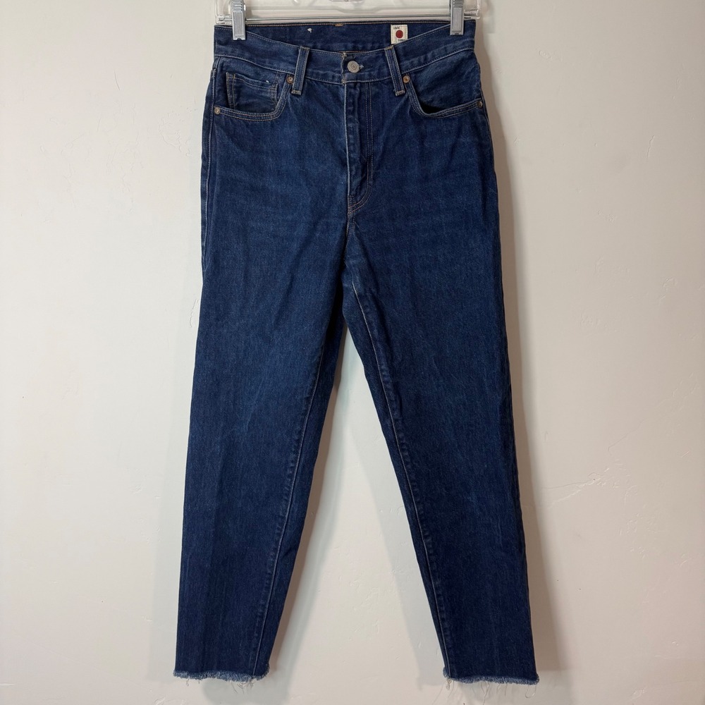 Levi's Womens Blue Tab Column Jeans 26 Blue Japanese Denim Cotton A5888-0000